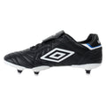 Black-White-Royal Blue - Back - Umbro Mens Speciali Eternal Team Sg Leather Football Boots