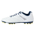 White-Poseidon-Blazing Yellow - Back - Umbro Mens Tocco Iv Pro Ag Goat Leather Football Boots