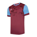 New Claret-Sky Blue - Front - Umbro Unisex Adult Vier Jersey