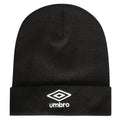 Black - Front - Umbro Logo Beanie