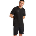 Black-White - Side - Umbro Mens Club Leisure T-Shirt