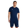 Navy-White - Side - Umbro Mens Club Leisure T-Shirt