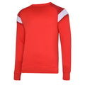 Vermillion-Chili Pepper Red-Brilliant White - Back - Umbro Childrens-Kids Fleece Sweatshirt