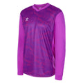 Purple Cactus-Electric Purple-White - Front - Umbro Childrens-Kids Counter Goalkeeper Jersey