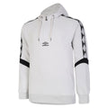 Lunar Rock-Black - Front - Umbro Mens Diamond Half Zip Hoodie