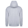 Grey Marl-White - Back - Umbro Childrens-Kids Club Leisure Full Zip Drawstring Hoodie