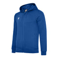 Royal Blue-White - Front - Umbro Childrens-Kids Club Leisure Full Zip Drawstring Hoodie