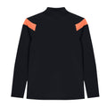 Black-Shocking Orange - Back - Umbro Childrens-Kids Half Zip Jersey