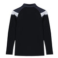 Black-Carbon-Brilliant White - Back - Umbro Childrens-Kids Half Zip Jersey