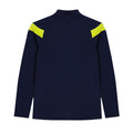 Peacoat-Blazing Yellow - Back - Umbro Childrens-Kids Half Zip Jersey