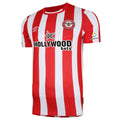 Red-White - Front - Brentford FC Mens 21-23 Umbro Home Jersey