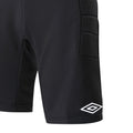 Black - Side - Umbro Mens Padded Goalkeeper Shorts