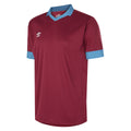 New Claret-Sky Blue - Front - Umbro Mens Tempest Jersey