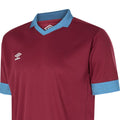 New Claret-Sky Blue - Side - Umbro Mens Tempest Jersey