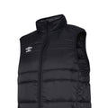 Black-White - Side - Umbro Mens Club Essential Gilet