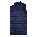 Dark Navy-White - Back - Umbro Mens Club Essential Gilet