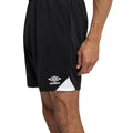 Black-White - Back - Umbro Mens Total Training Shorts
