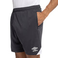Carbon-White - Side - Umbro Mens Total Training Shorts