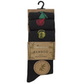 Black - Back - Pandastick Bamboo Mens Pub Games Socks (3 Pairs)