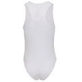 White - Front - Brave Soul Womens-Ladies Scoop Neck Racer Back Bodysuit