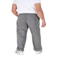 Dark Grey - Back - Brave Soul Mens Bret Cargo Trousers