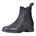 Black - Front - Saxon Childrens-Kids Allyn Leather Jodhpur Boots