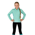 Mint - Side - Dublin Childrens-Kids Airflow CDT Horse Riding Top