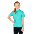 Sea Green - Front - Dublin Childrens-Kids Kylee II Short-Sleeved Riding Top