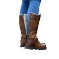 Brown - Back - Dublin Womens-Ladies Yukon Leather Boots