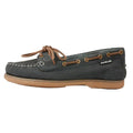 Navy - Side - Dublin Shoes Womens-Ladies Millfield Arena Nubuck Boat Shoes