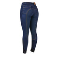 Blue-Navy - Back - Dublin Womens-Ladies Shona Denim Suede Seat Breeches