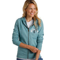 Mineral Blue - Side - Weird Fish Womens-Ladies Franchises Dogs Eco Friendly Full Zip Hoodie