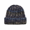 Dark Blue - Back - Weird Fish Unisex Adult Exmouth Twisted Eco Friendly Beanie