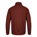 Chocolate - Back - Weird Fish Mens Turlock Bonded Quarter Zip Fleece Top