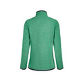 Grass Green - Back - Weird Fish Womens-Ladies Beye Grid Eco Friendly Quarter Zip Fleece Top