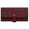 Mulled Wine - Front - Weird Fish Almila Plain Vegan Leather Purse