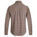 Caramel - Back - Weird Fish Mens Lando Checked Long-Sleeved Shirt