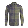 Olive Green - Front - Weird Fish Mens Lando Checked Long-Sleeved Shirt