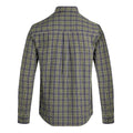 Olive Green - Back - Weird Fish Mens Lando Checked Long-Sleeved Shirt