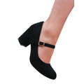 Black - Back - Where´s That From Womens-Ladies Araceli Block Heel Mary Janes