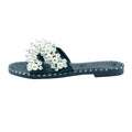 Black - Side - Where´s That From Womens-Ladies Eve Pearl Flat Heel Sliders