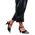 Black - Side - Where´s That From Womens-Ladies Stormi Buckle Low Heel Sandals