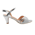 Silver - Front - Where´s That From Womens-Ladies Stormi Buckle Low Heel Sandals