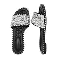 Black - Back - Where´s That From Womens-Ladies Belle Sparkle Diamante Flat Sliders