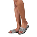 Silver - Front - Where´s That From Womens-Ladies Belle Sparkle Diamante Flat Sliders