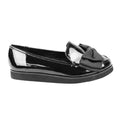 Black Patent - Back - Where´s That From Womens-Ladies Alpha Bow Slip-on Loafers