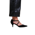 Black - Side - Where´s That From Womens-Ladies Kennedi Suede Crossover Strap Kitten Heel Shoes