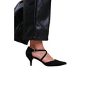 Black - Side - Where´s That From Womens-Ladies Kennedi Suede Crossover Strap Wide Kitten Heel Shoes