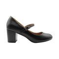 Black - Front - Where´s That From Womens-Ladies Araceli Extra Wide Block Heel Mary Janes