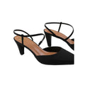 Black - Side - Where´s That From Womens-Ladies Kansas Crossover Sling Back Wide Sandals